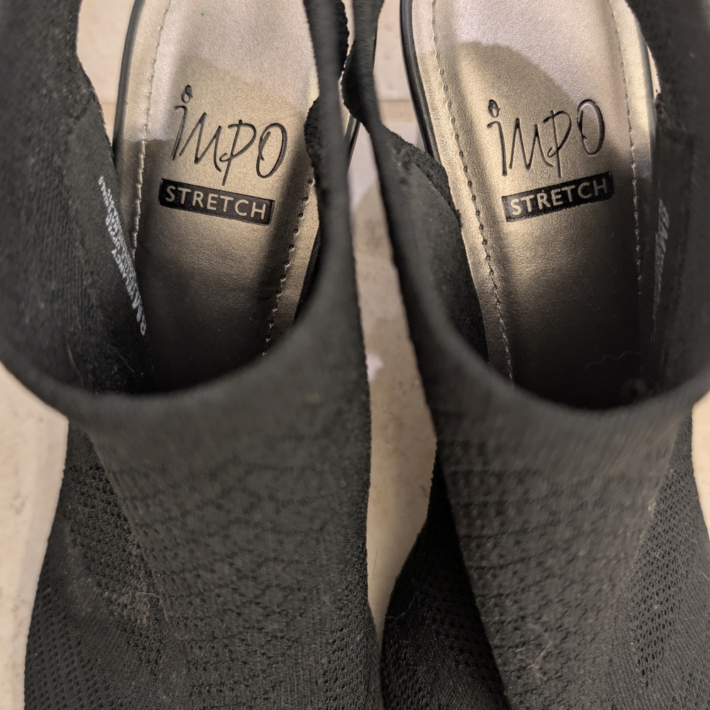 Elegant Black Women's Heeled Shoes - Picture 3 of 6